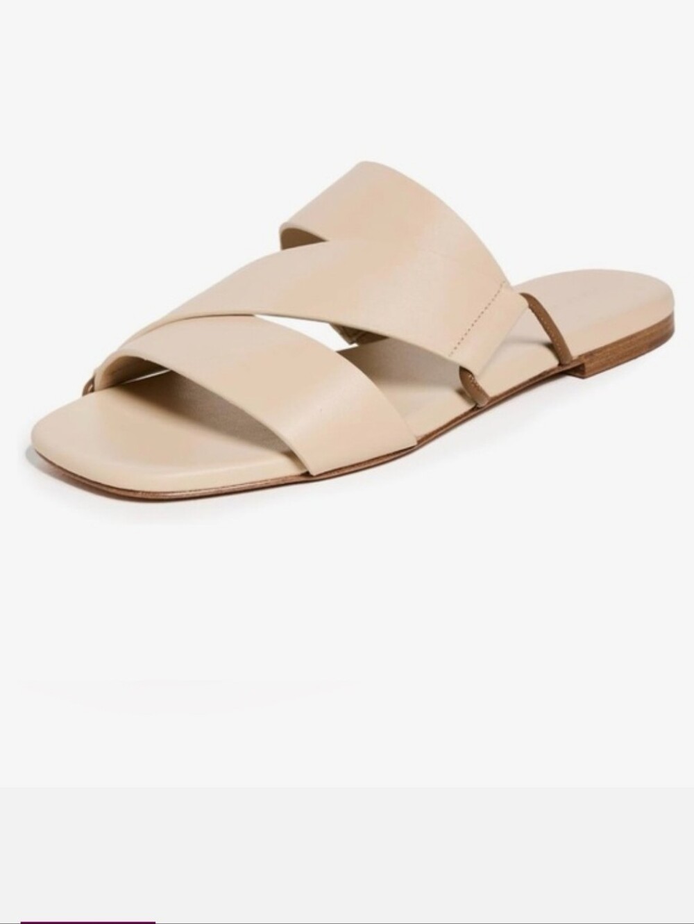 NWOT Vince Dylan Leather Criss-Cross Slide Sandals 11 - Picture 6 of 8